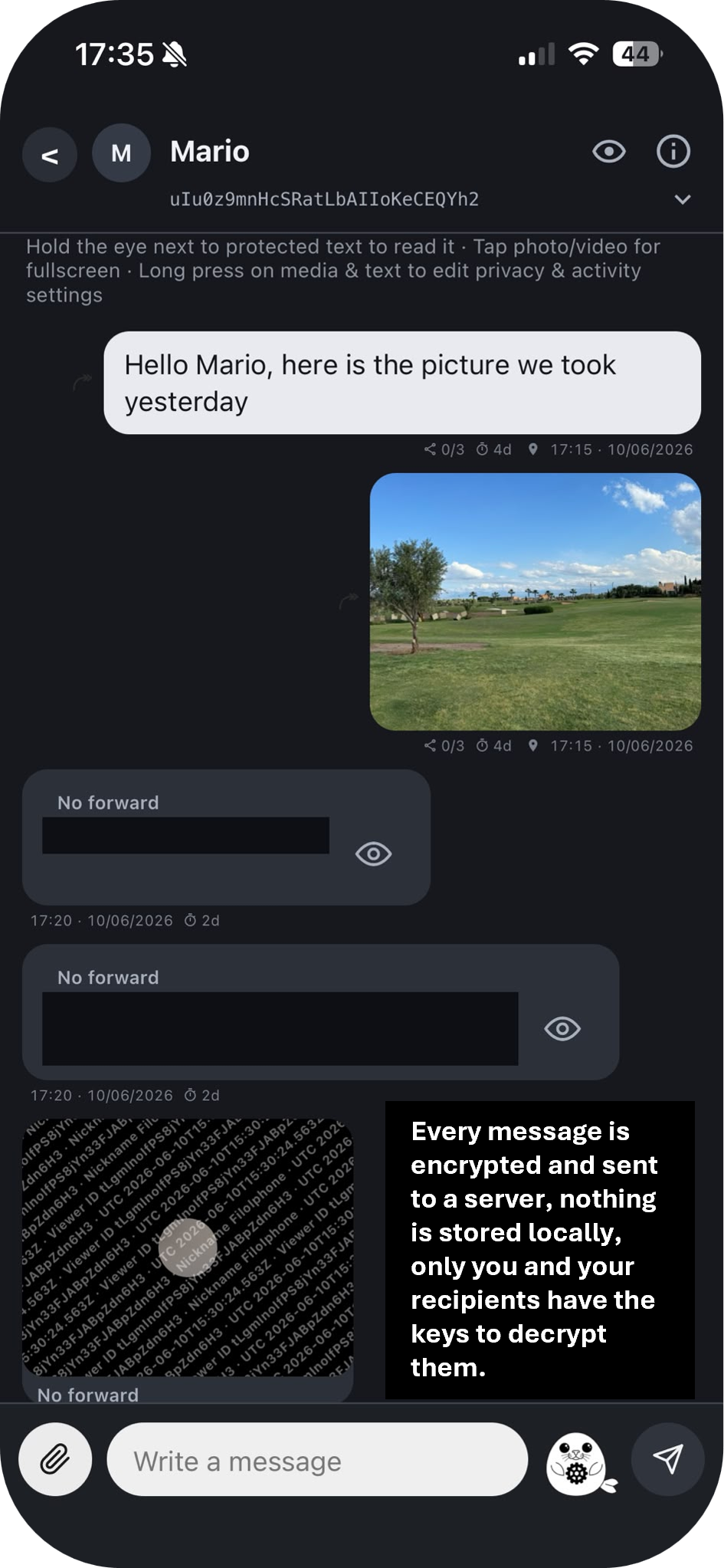 Chat view